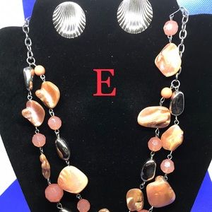 Costume necklace and earrings